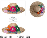 Chapeau avec fleurs et sequins