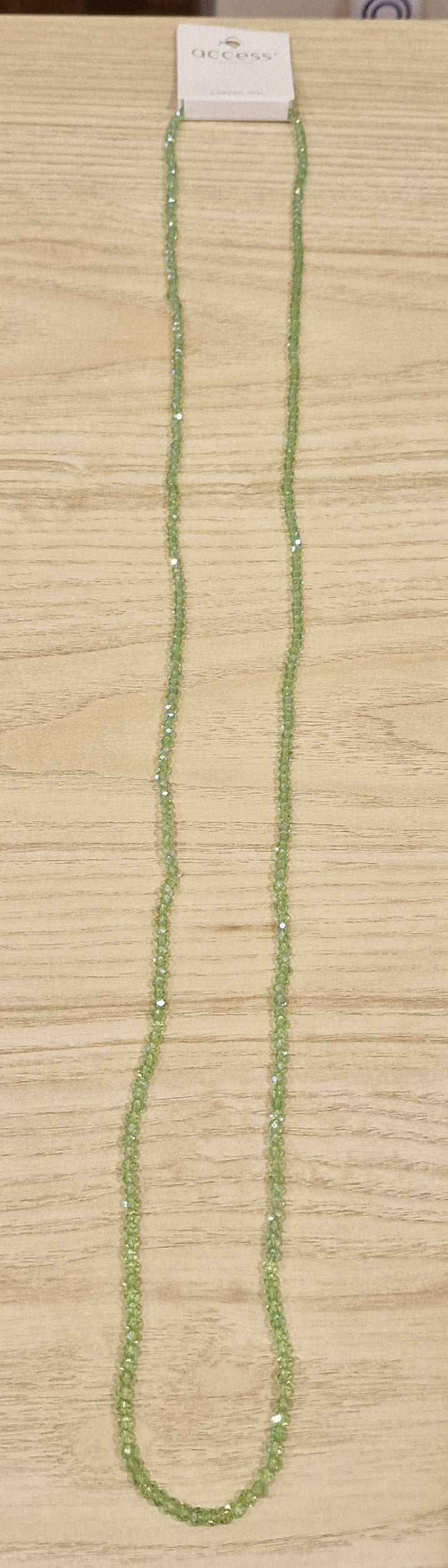 Collier perles - Vert clair