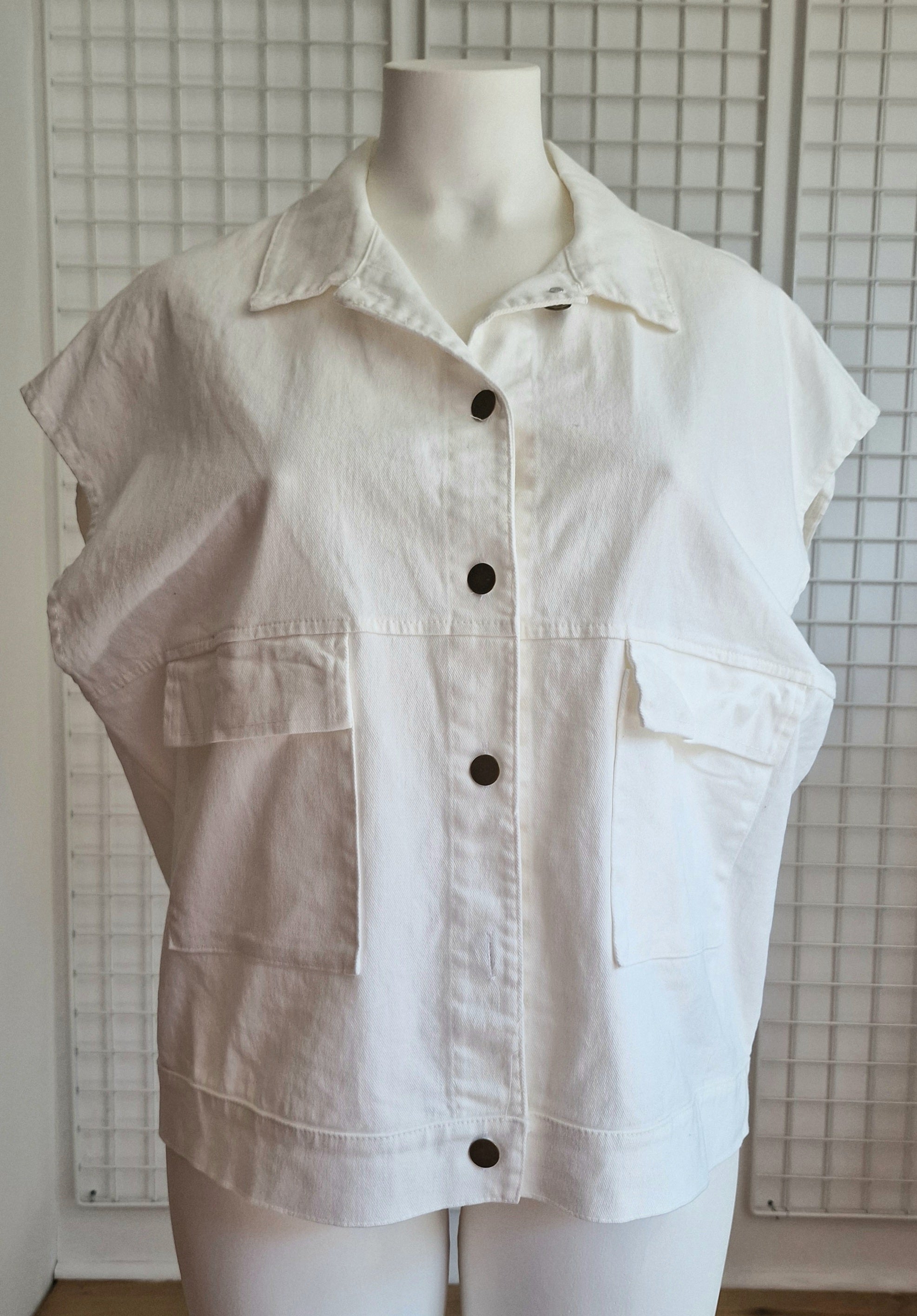 Veste en jean sans manche