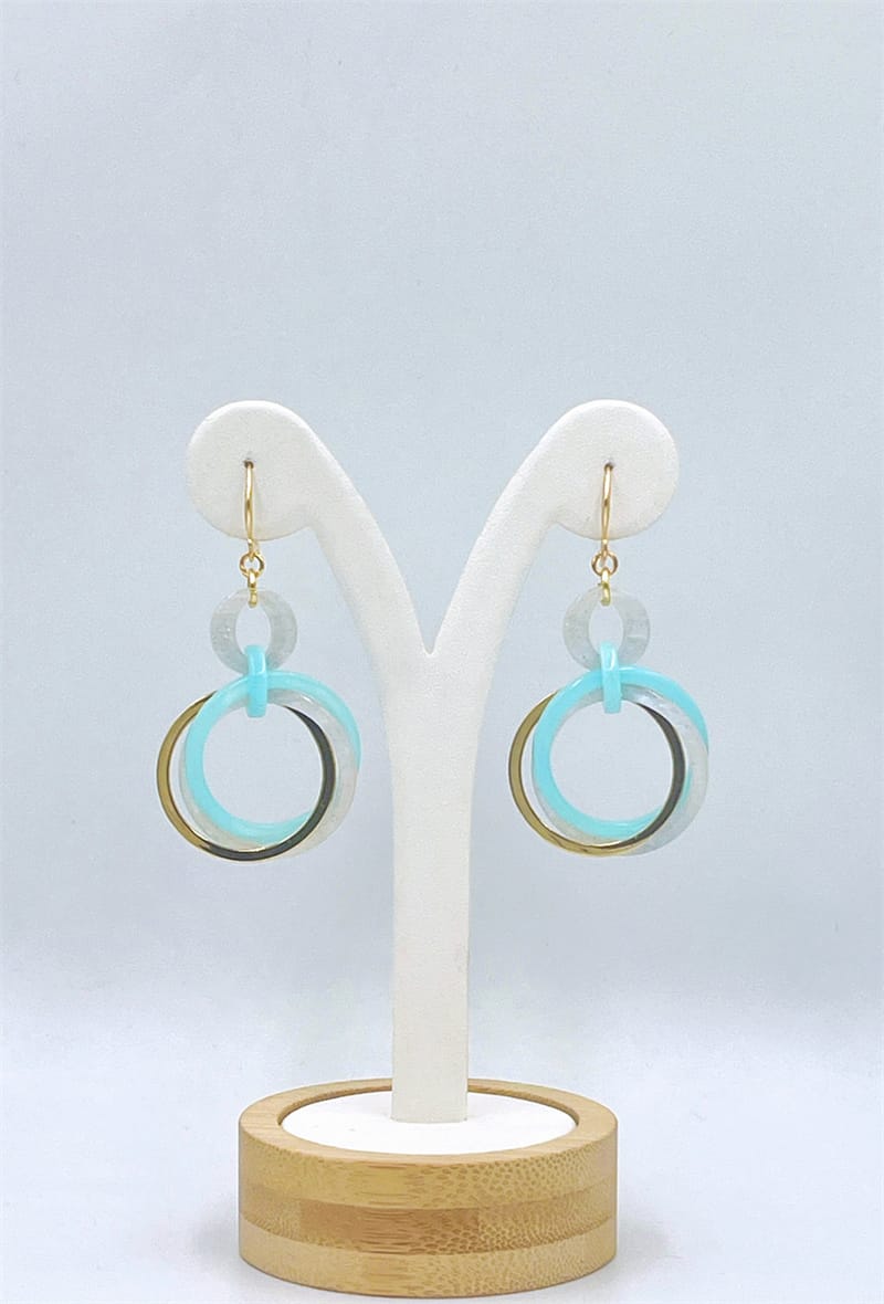 Boucles d'oreilles 3 cercles