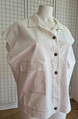 Veste en jean sans manche
