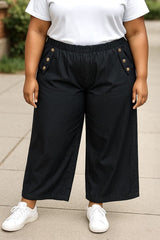 Jean large taille élastique