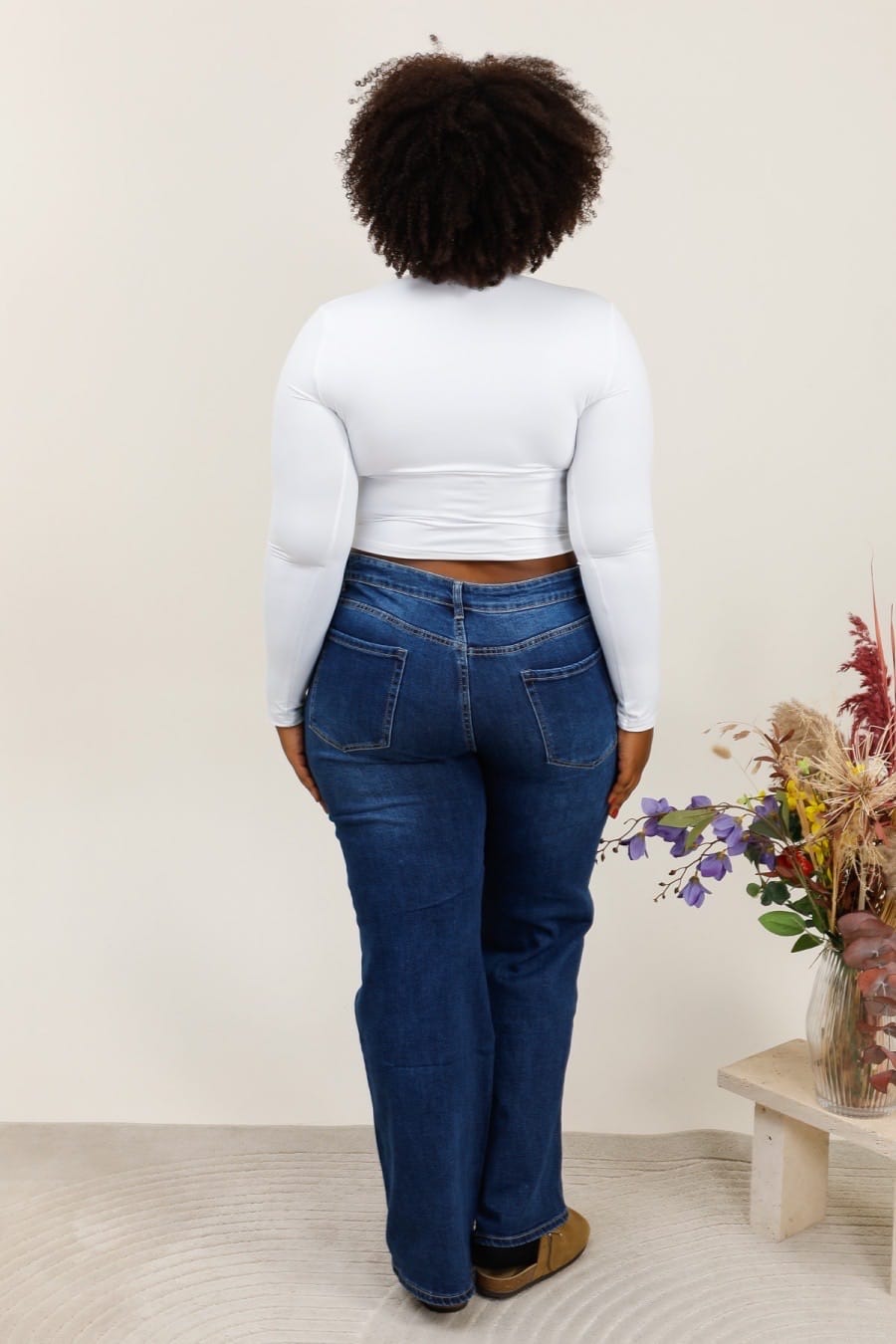 Pantalon jeans coupe droite