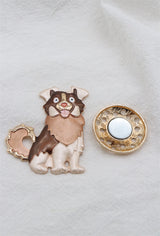 Broche aimantée - Grand chien
