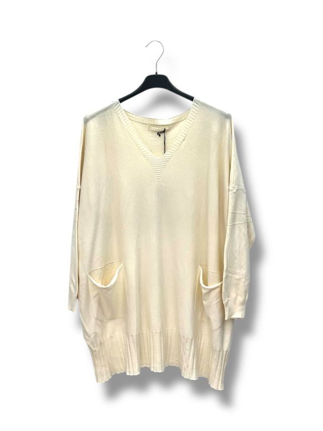 Pull léger doux avec poches