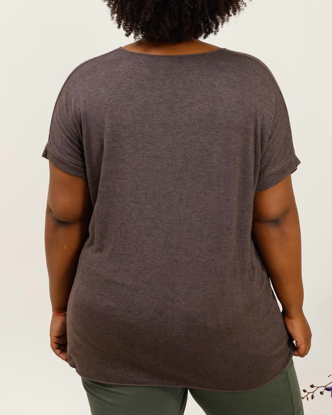 Pull doux manches courtes
