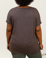 Pull doux manches courtes
