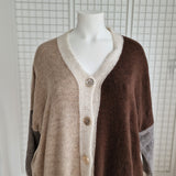 Gilet tricolore avec boutons