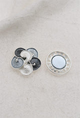 Broche aimantée - petites orchidées