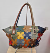 Sac à main puzzle en cuir