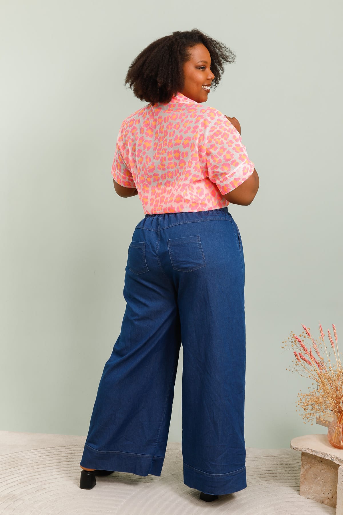 Pantalon jean jambes large