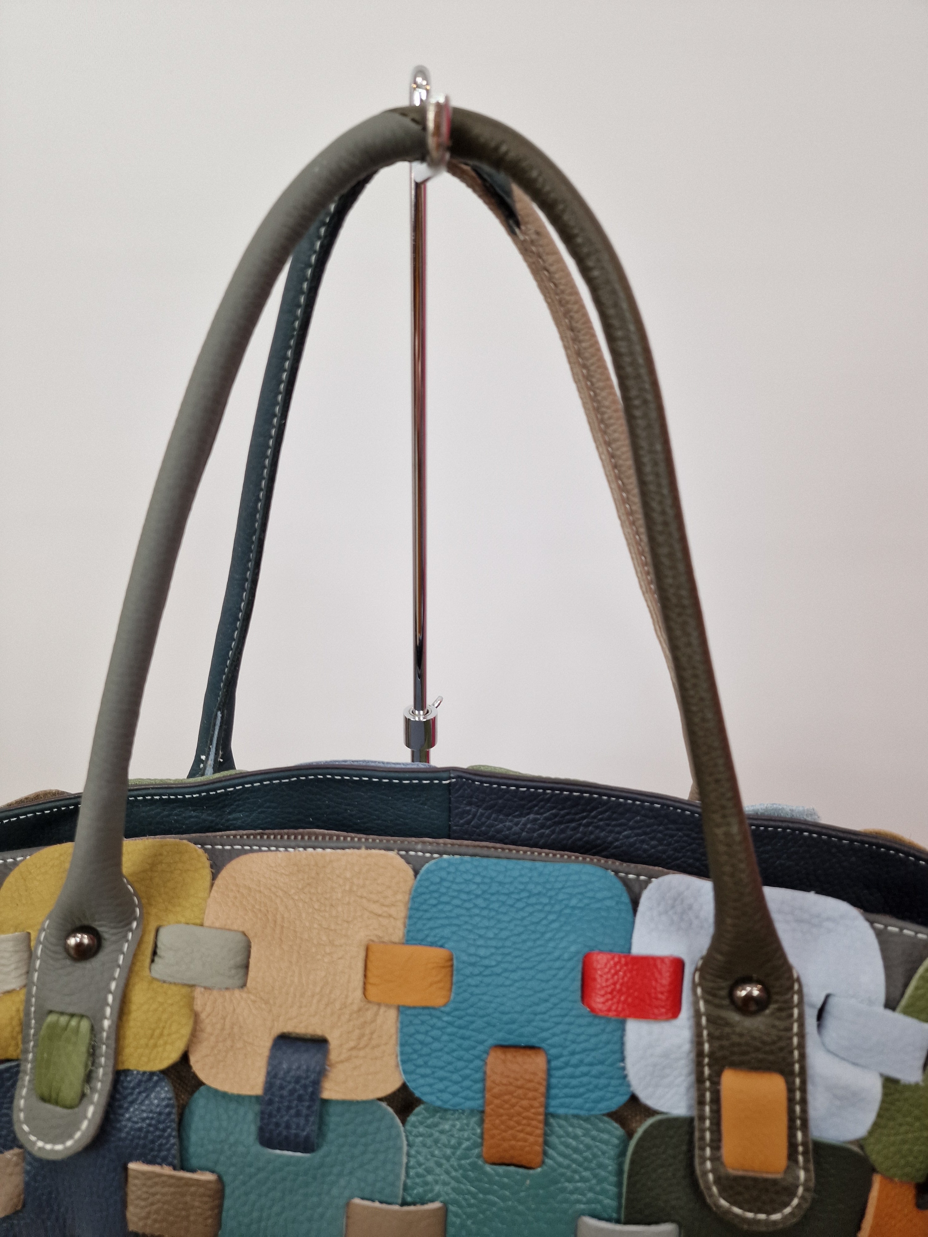 Sac à main puzzle en cuir