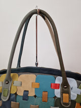 Sac à main puzzle en cuir