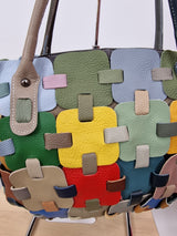 Sac à main puzzle en cuir