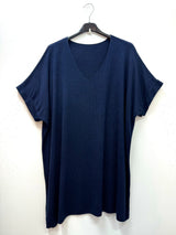 Pull doux manches courtes