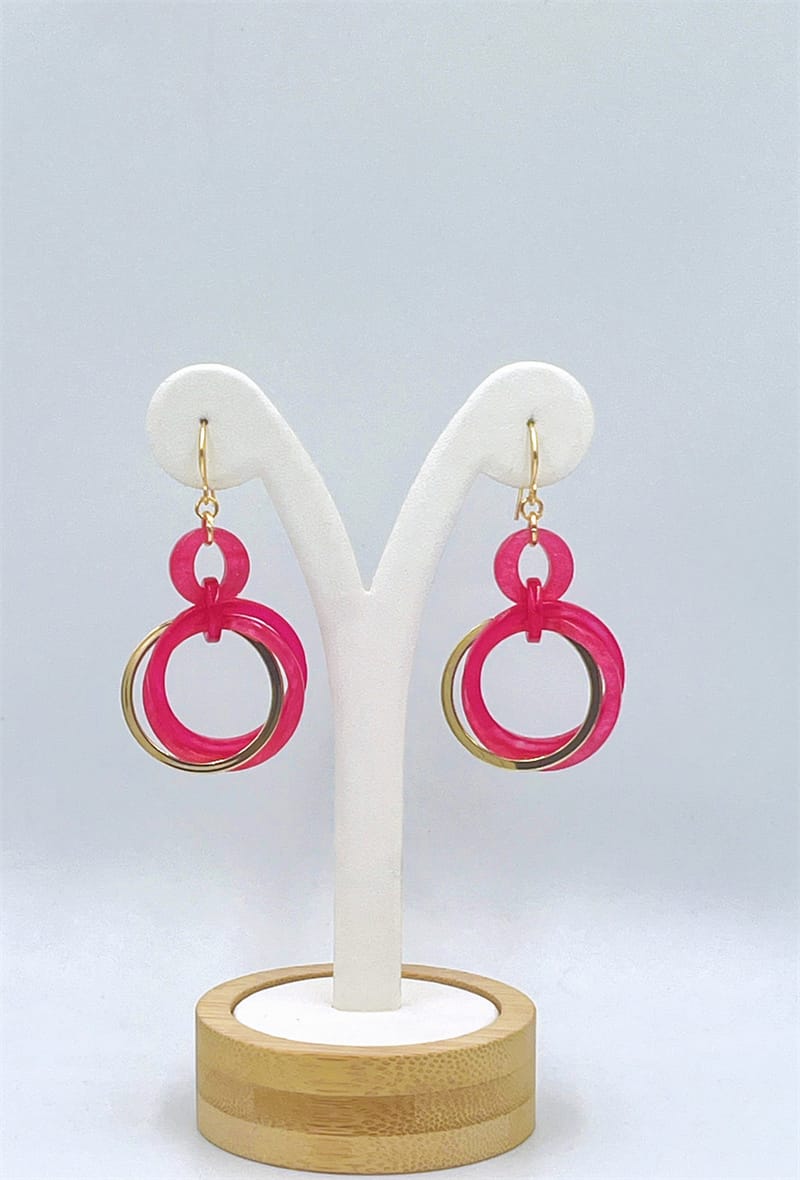 Boucles d'oreilles 3 cercles