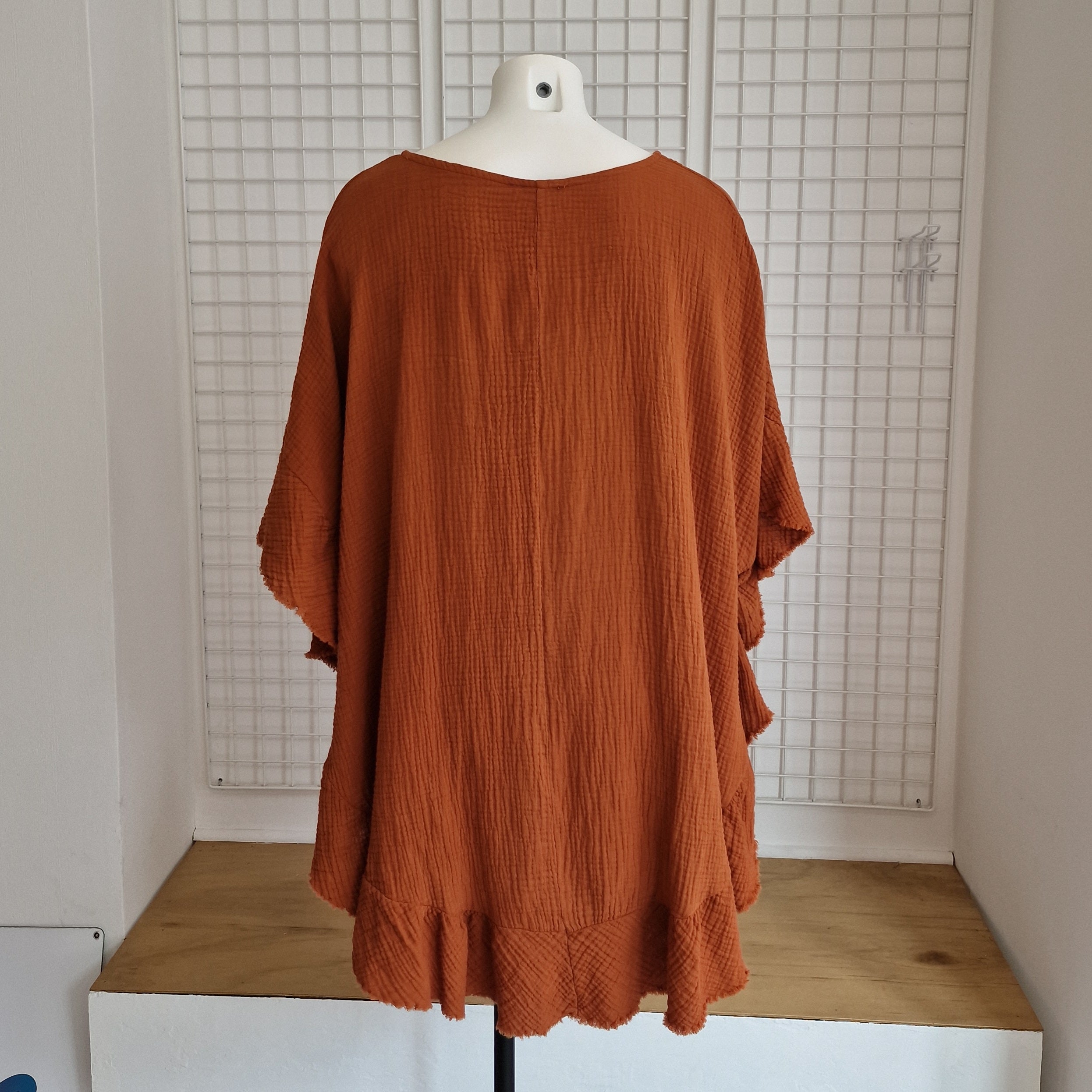 Tunique / Poncho en gaze de coton