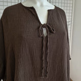 Tunique / Poncho en gaze de coton