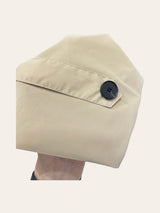 Veste imperméable à tirette beige
