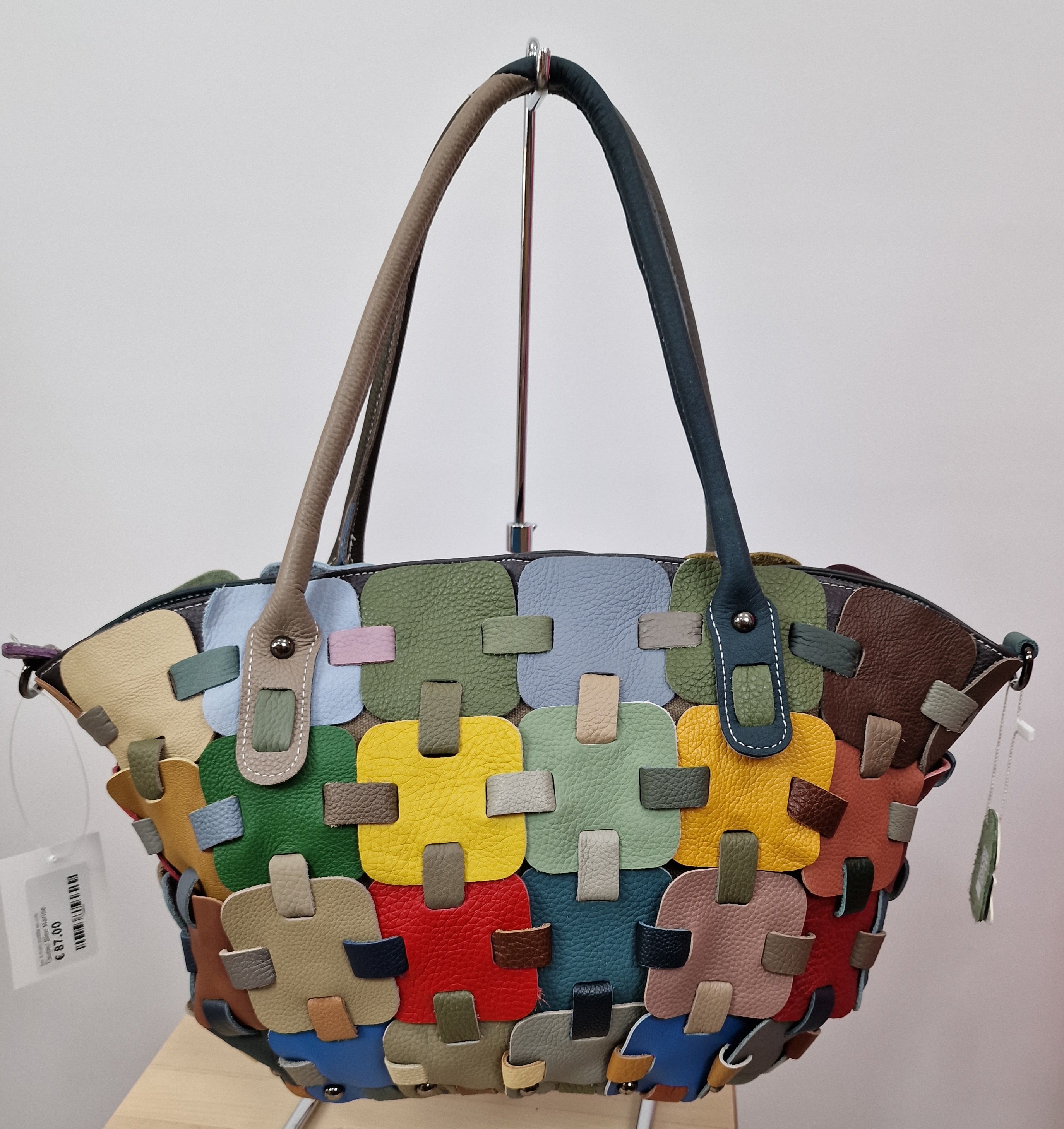Sac à main puzzle en cuir