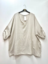 Tunique en gaze de coton manches longues