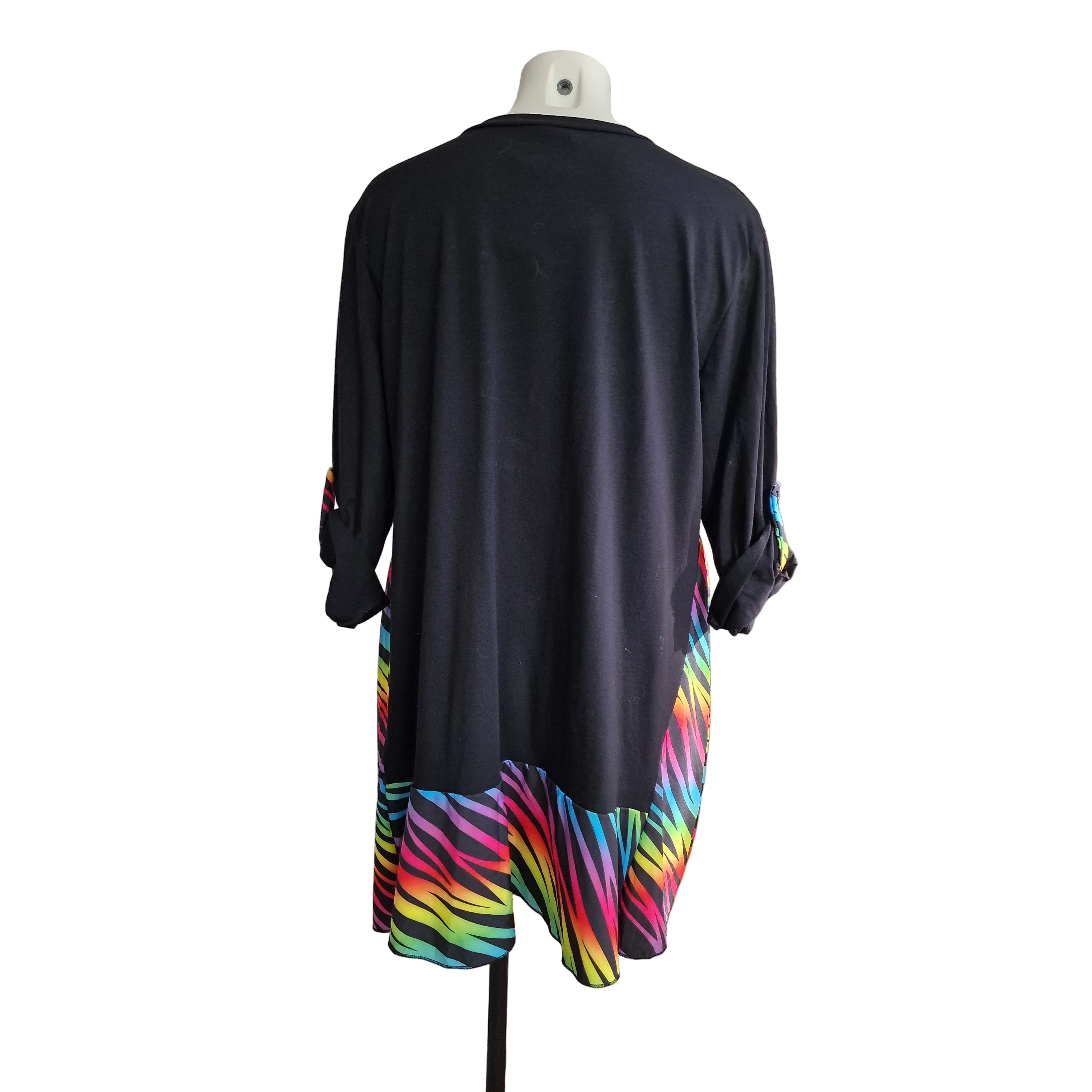 Robe courte éclair coloré