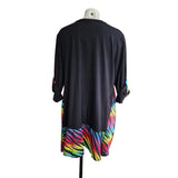 Robe courte éclair coloré