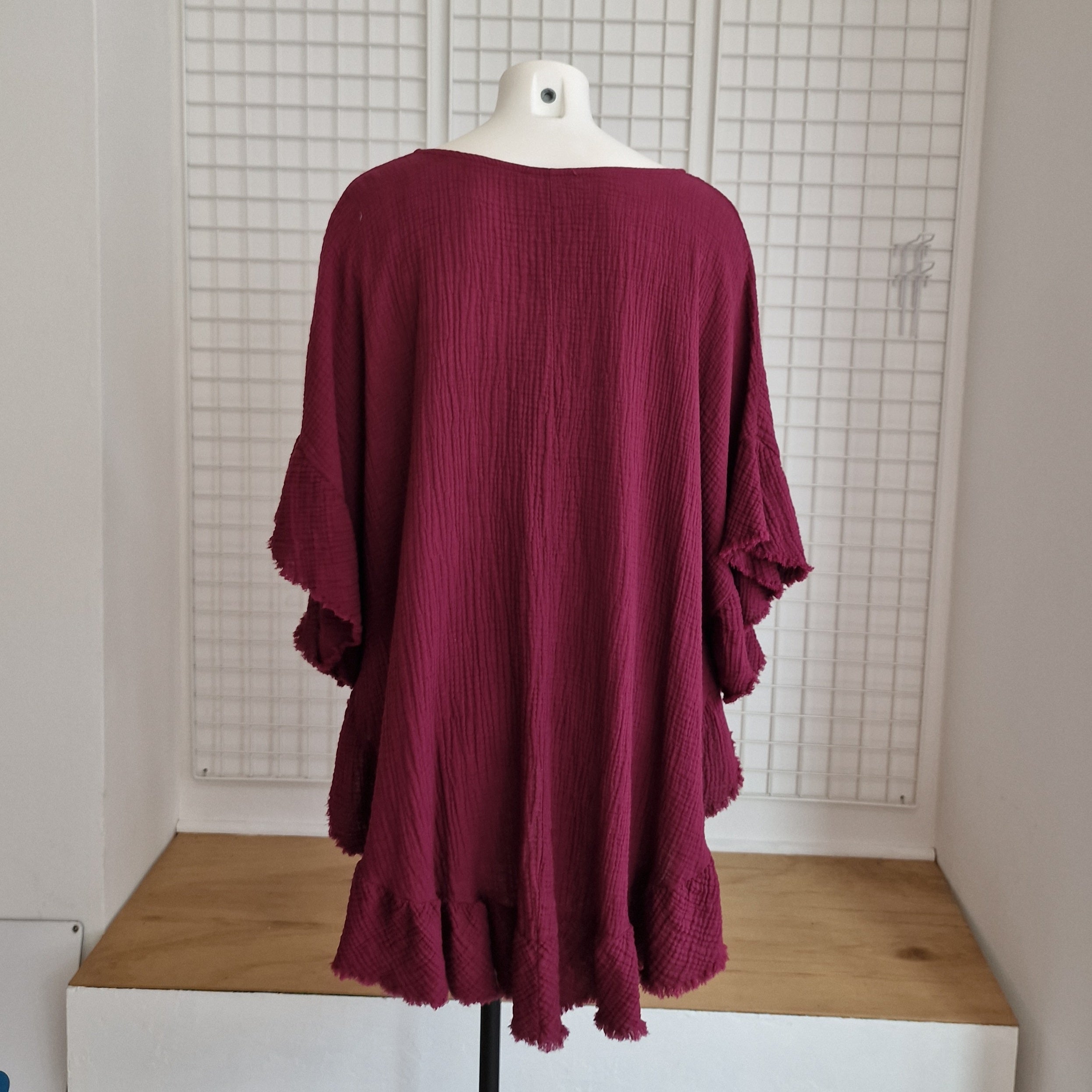 Tunique / Poncho en gaze de coton