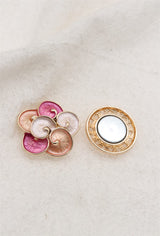 Broche aimantée - petites orchidées