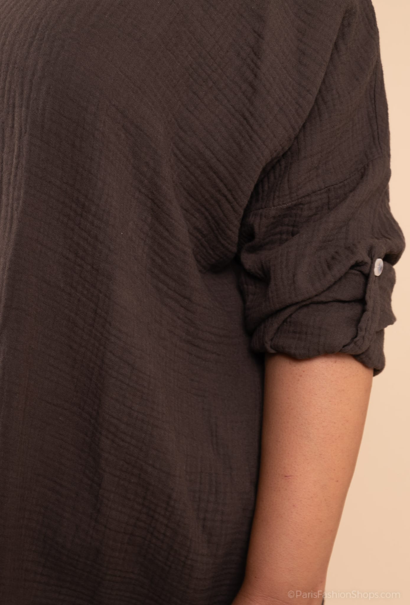 Tunique en gaze de coton manches longues