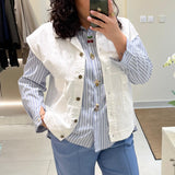 Veste en jean sans manche
