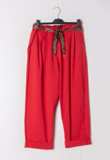 Pantalon Paperbag stretch