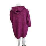 Manteau à capuche en laine bouclée