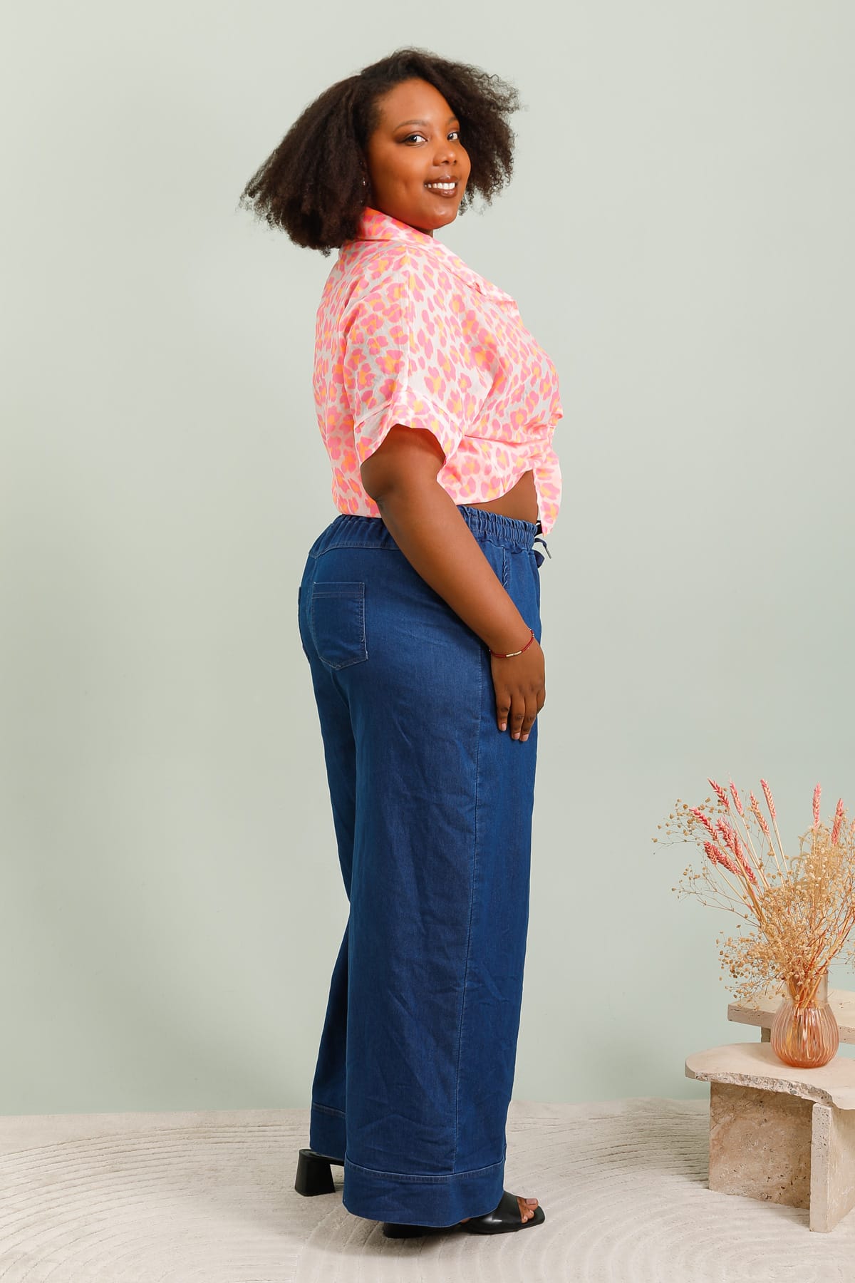 Pantalon jean jambes large