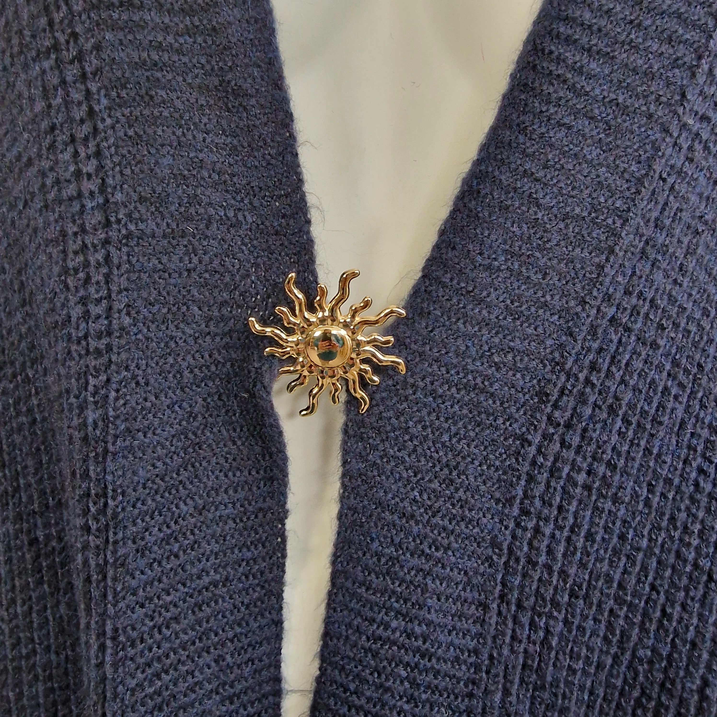 Gilet sans manches en maille avec soleil
