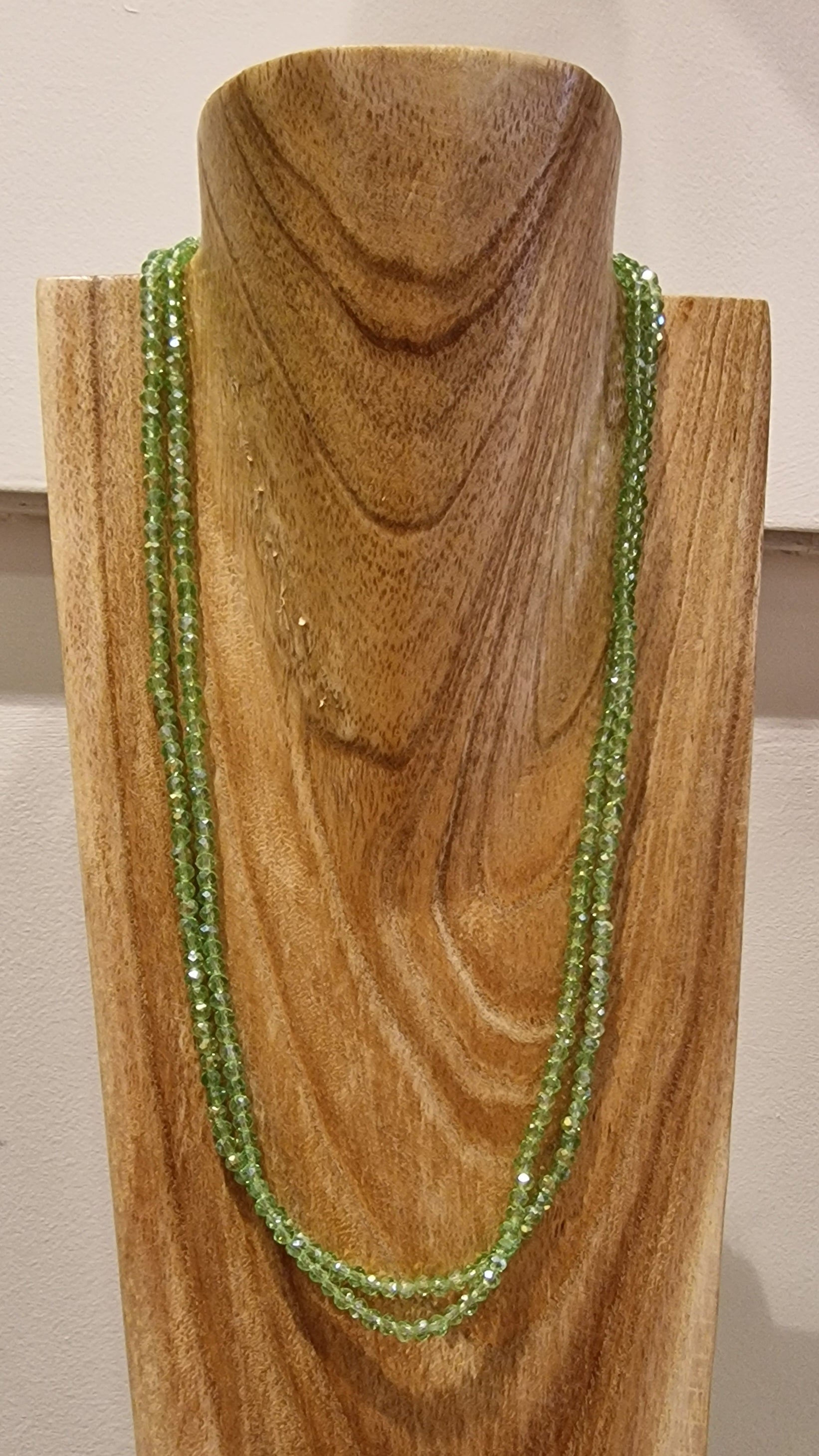 Collier perles - Vert clair