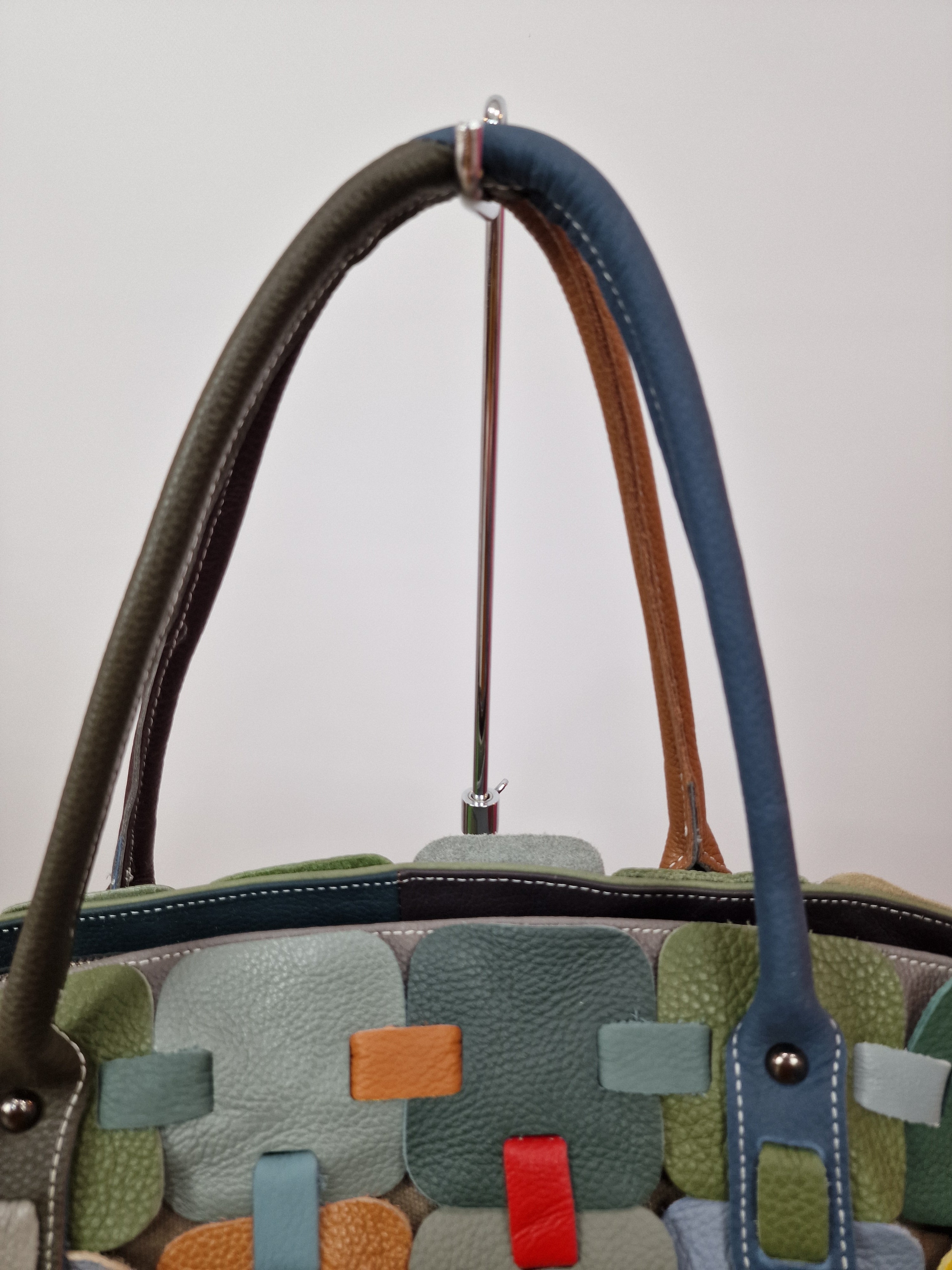 Sac à main puzzle en cuir