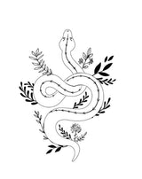 Tattoo Lovely - Serpent floral
