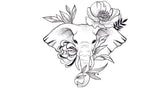 Tattoo Lovely - Tête d'éléphant floral