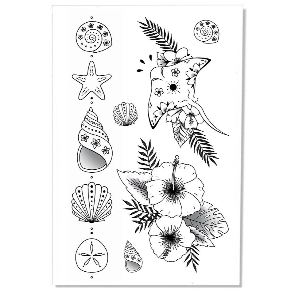 Tattoo Parure - Tiki Bloom