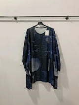 Tunique imprimée oversize - Formes géométriques