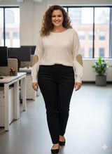 Pull avec coeur sur les manches