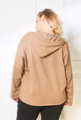 Gilet avec tirette à capuche coloré