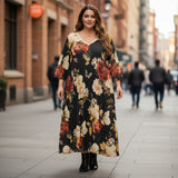 Robe longue plissée