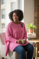 Pull oversize asymétrique