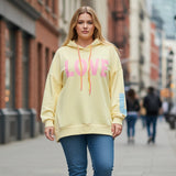 Sweat "I ... LOVE ... U" à capuche