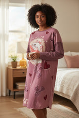 Robe de nuit en velours - Aristochat