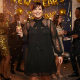 Robe de soirée - voilage et strass