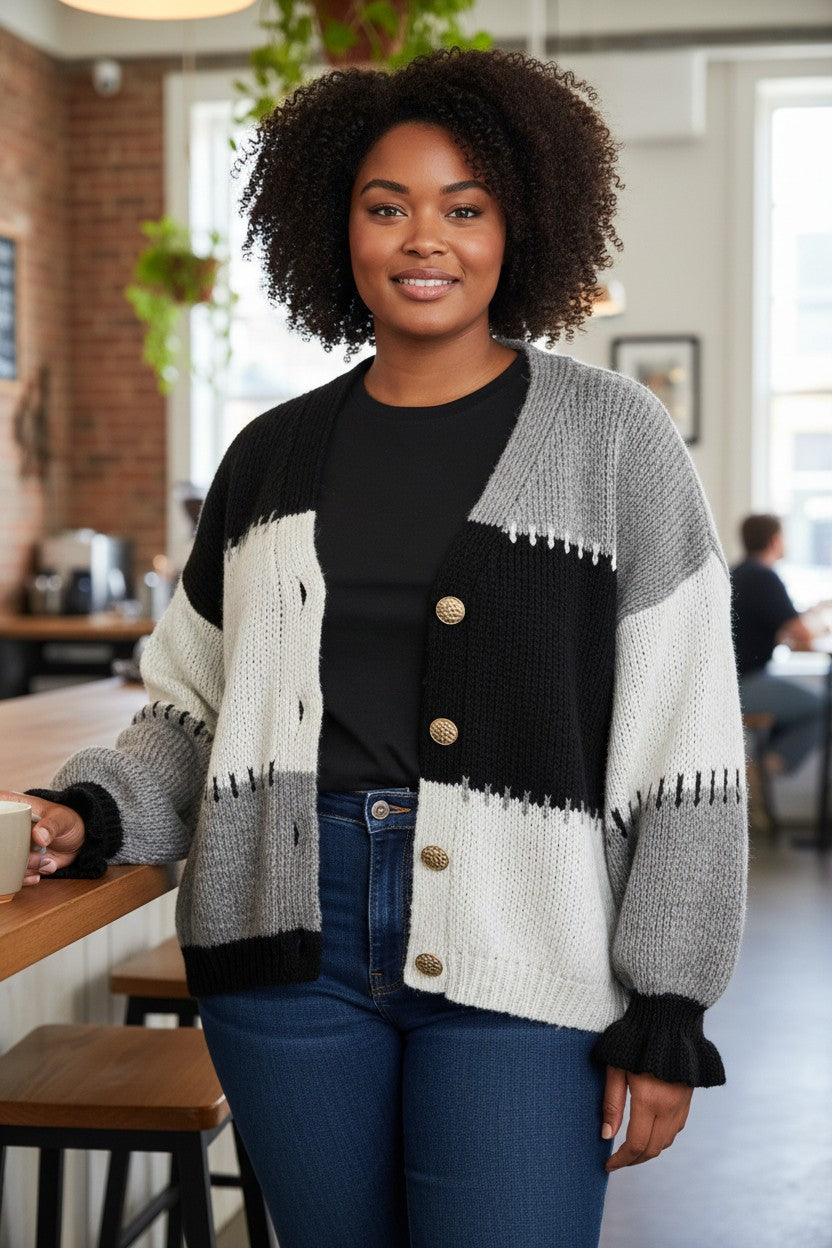 Gilet patchwork coloré