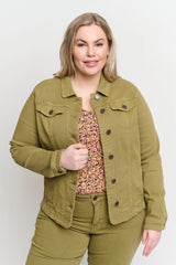 Veste en Jean Kaki